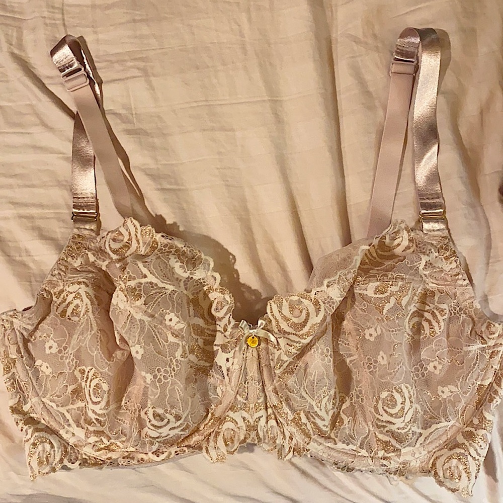 Lane Bryant, lace unlined bra with underwire